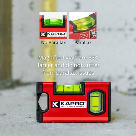 Kapro 771M TWIN Magnetic Heavy Duty Toolbox Level 4" 771-41X-4